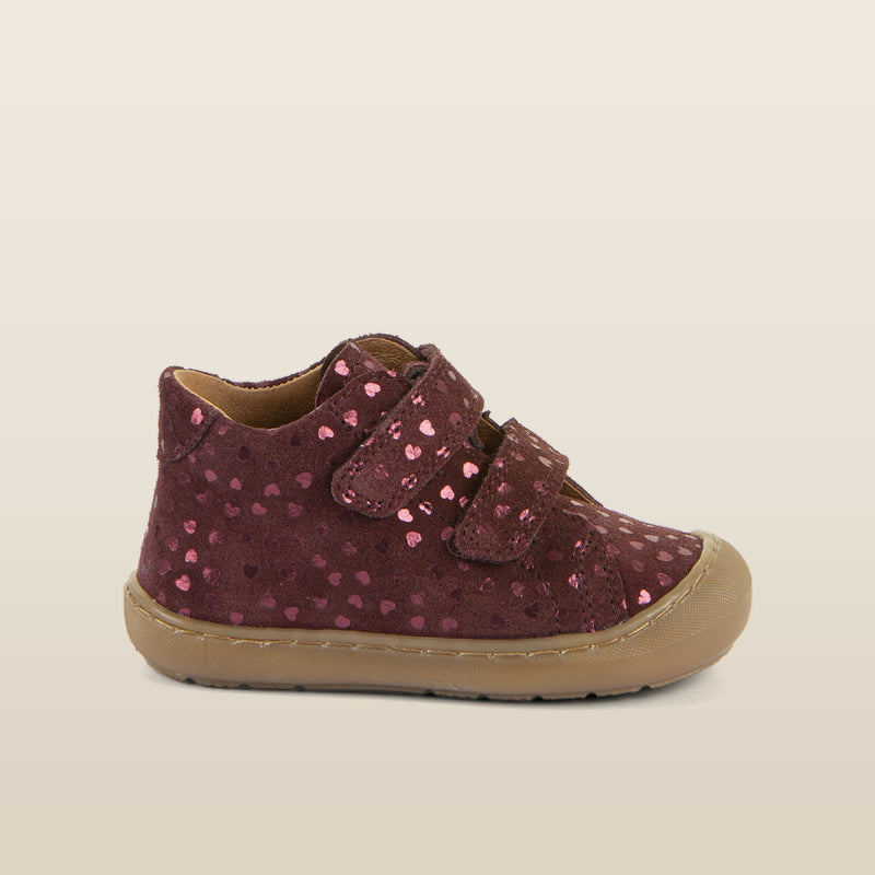 Froddo Ollie S, Bordeaux Dots, side view