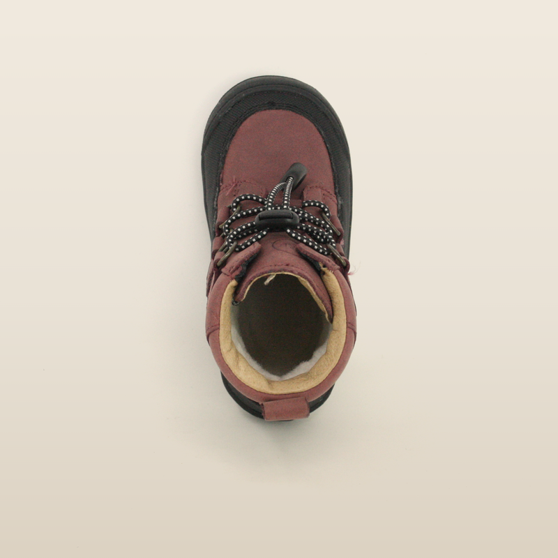 Berry Finn boot seen from above, showing the wide opening and roomy toe box